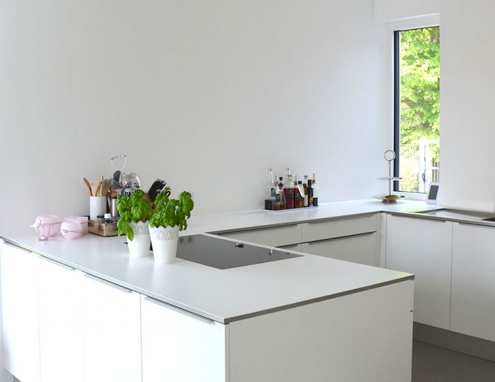 Fronten in MDF weiß lackiert