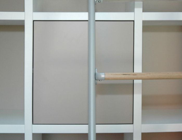 Einhängeleiter pulverbeschichtet, Stufen Multiplex