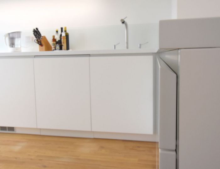 Grifflose Fronten mit Hinterschnitt