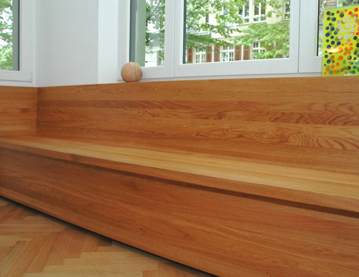 Sitzfläche mit Schürze